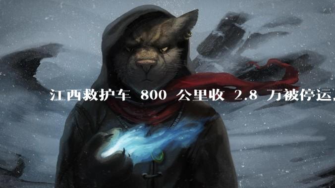 江西救护车 800 公里收 2.8 万被停运，该***中还有哪些疑点？这个收费贵不贵？