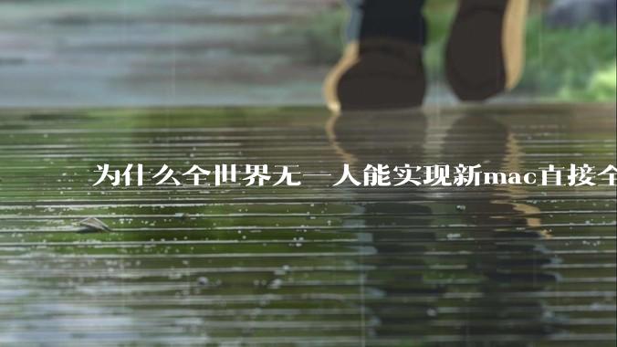 为什么全世界无一人能实现新mac直接全功能稳定装Win 11 arm，或PC直接装macOS arm？