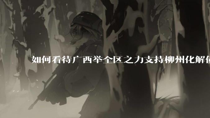 如何看待广西举全区之力支持柳州化解债务？为什么最近地方债又重回公众视野？