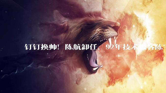钉钉换帅！陈航卸任，92年技术极客陈宇森接任钉钉CEO_阿里_创新_管理层