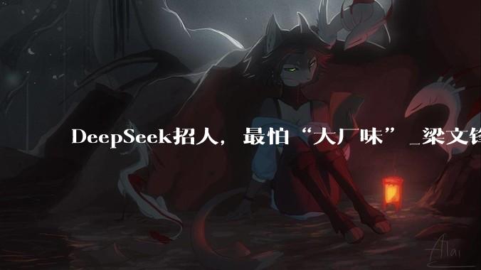 DeepSeek招人，最怕“大厂味”_梁文锋_量化_招聘