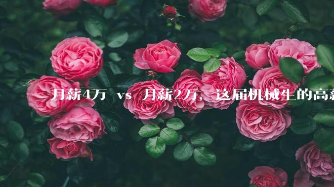 月薪4万 vs 月薪2万，这届机械生的高薪，或许和机械没什么关系_刘林_专业_计算机