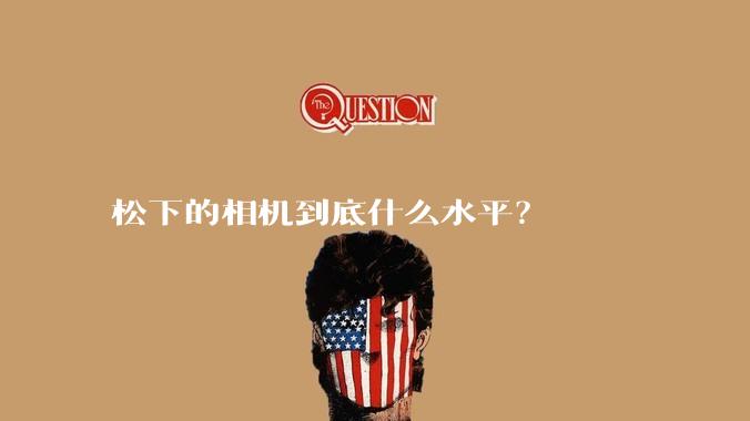 松下的相机到底什么水平？