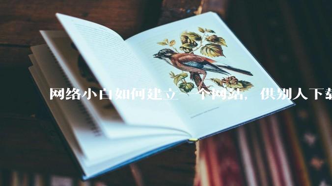 网络小白如何建立一个网站，供别人下载文件（主要是PDF和MP3）?