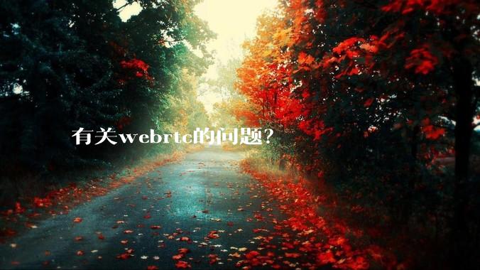 有关webrtc的问题？