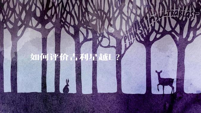 如何评价吉利星越L?