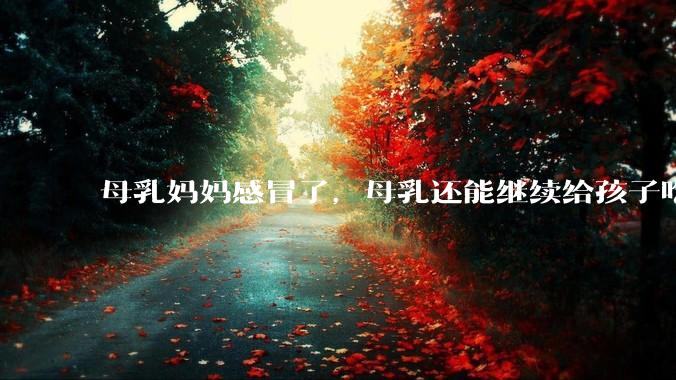 母乳妈妈感冒了，母乳还能继续给孩子吃吗？