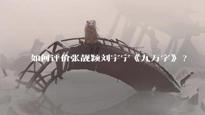 如何评价张靓颖刘宇宁《九万字》?